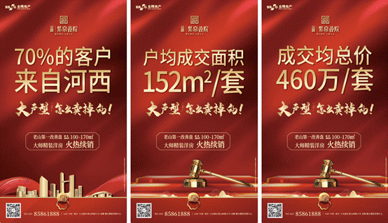 揭晓:大户型怎么卖掉的!70%客户来自河西,告诉你答案!